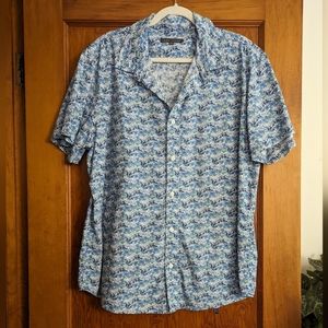 Patterned Hawaiian Shirt • Vintage • XL